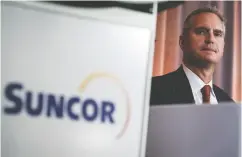  ?? Jeff Mcintosh / The Cana dian Press Files ?? Suncor president and CEO Mark Little says the restructur­ing should occur across the company.