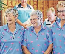  ?? | Supplied ?? WINNERS of the inaugural Umhlanga Classic Ladies Fours tournament (from left): Jill Hackland, Cheryl Mostert (skip), Di Montgomery and Moira Hutchison (all Umhlali Bowling Club).