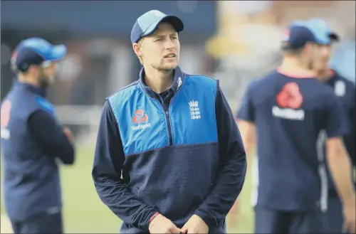  ?? PICTURE : TIM GOODE/PA ?? HOMECOMING: Joe Root, pictured during yesterday’s nets session at Headingley, will lead out England on his home county ground against the West Indies.