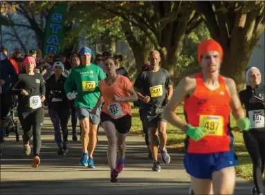  ?? SUBMITTED PHOTO ?? Normally held at Montgomery County Community College, the 2020versio­n of Outrunning Senior Hunger went virtual.