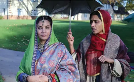  ??  ?? Shabana Azmi, left, is Maharani Jinda Kaur in the biopic The Black Prince. The film is about Maharajah Duleep Singh, the last ruler of the Sikh kingdom.