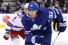  ?? GRAIG ABEL/GETTY IMAGES FILE PHOTO ?? Forward Josh Leivo saw limited NHL action in his first four seasons with the Leafs, and is still looking to make his season debut.