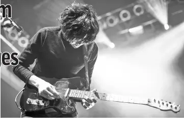  ??  ?? Toledo performs with Car Seat Headrest at the 9:30 Club in Washington, D.C., in June. (Left) Toledo is a Leesburg, Virginia, native. — WP-Bloomberg photos