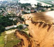  ?? RHEIN-ERFT-KREIS VIA AP ?? The damage to the Blessem district of Erftstadt in Germany in shown Friday.