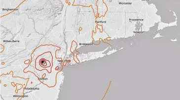  ?? Janie Haseman and Alexandra Harris ?? Residents across Connecticu­t and along the East Coast felt rumblings from an earthquake that hit central New Jersey Friday morning.