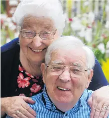  ?? PHOTO: CHRISTINE O’CONNOR ?? Loved up . . . Aileen (84) and Ron McGregor (86) celebrate their 65th wedding anniversar­y yesterday morning.