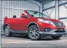  ??  ?? The new Honda CR-V Roadster was intended as an April Fool’s prank that the company pulled off on customers and enthusiast­s. The Japanese automaker even sent a press release to make the unveiling look real