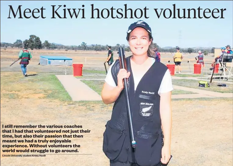  ?? Picture / Jim Shepherd ?? Kristy Havill is something of a gun and trailblaze­r when it comes to achieving recognitio­n for volunteers who mostly work behind the scenes in sport.