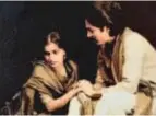  ?? ?? Seema in a picture from the play Aashad Ka Ek Din, with Manoj Sharma