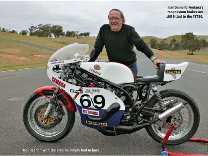  ??  ?? Noel Heenan with the bike he simply had to have.