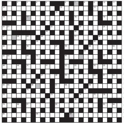  ??  ?? FOR A CHANCE TO WIN £750: Solve crossword to reveal the word reading down the shaded boxes. HOW TO ENTER: Call 0901 293 6231 and leave six-letter answer and details, or TEXT 65700 with the word XWORD, your answer and name. Texts and calls cost £1 plus standard network charges. One winner chosen from all correct entries received between 00.01 today (Saturday) and 23.59 tomorrow (Sunday). UK residents aged 18+, excl NI. Full terms apply, see Page 46. NEED A CLUE? Text HINT to 65700 for six answers, or call 0901 293 6235. Texts and calls cost £1 plus standard network charges. Today’s clues available from 00.01 Saturday to 23.30 on Sunday.