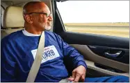  ?? AP PHOTO BY CALIFORNIA INNOCENCE PROJECT ?? This Oct. 3 photo provided by California Innocence Project shows Horace Roberts looking out the window of a car after being released from Avenal State Prison in Avenal, Calif.