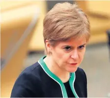  ??  ?? First Minister Nicola Sturgeon