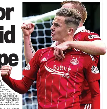  ??  ?? Trophy hunter: Maddison is determined to win silverware at Aberdeen