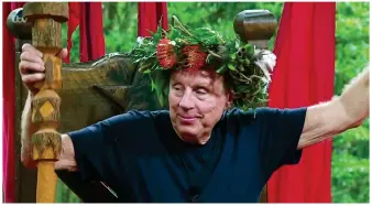  ??  ?? King of the jungle: Harry receives his crown as he’s declared winner last night