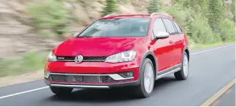  ??  ?? The Golf Alltrack is Volkswagen’s competitor to the Subaru Outback.