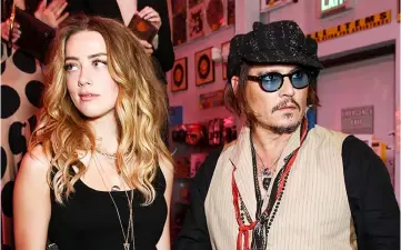  ??  ?? Heard and Depp married in 2015 after meeting in 2011 on the set of ‘Rum Diary’.