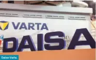  ??  ?? Daisa-Varta.