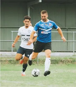  ?? ?? Second half substitute Mitch Jones came the closest to scoring for Gippsland as his strike was cleared off the line.