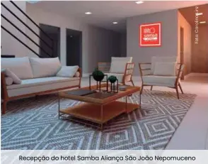  ??  ?? Recepção do hotel Samba Aliança São João Nepomuceno