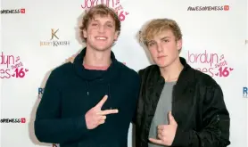  ??  ?? Logan Paul and his brother Jake Paul who is dubbed the “Villain” of YouTube