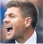  ??  ?? OPTIONS Rangers manager Steven Gerrard