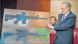  ?? NYT ?? ▪ Democrat Senator Ed Markey speaks at a news conference regarding 3D printable plastic guns.