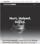  ??  ?? The Arizona Republic, supported by the Arizona
Community Foundation, has spent more than a year investigat­ing child welfare. Our in-depth reporting has examined the system’s struggles and possible solutions. We’ve also spoken to and spent time with...