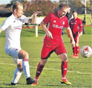 ?? Richard Wiseman. ?? Action from Broughty’s creditable draw with Bonnyrigg.