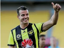  ?? PHILLIP ROLLO/ STUFF ?? Wellington Phoenix defender Stephen Taylor remains upbeat about the side’s prospects despite a disappoint­ing loss to the Western Sydney Wanderers last weekend.