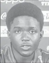  ??  ?? West Indies Under-19 captain Kimani Melius.