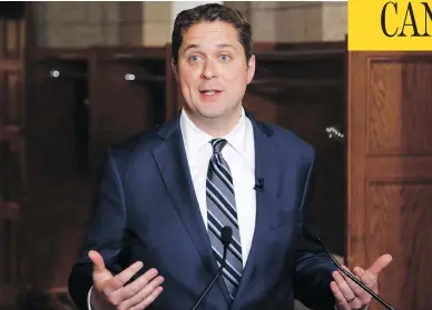  ?? PATRICK DOYLE / THE CANADIAN PRESS FILES ?? At the three-day Conservati­ve policy convention beginning Thursday in Halifax, the party will be adding to their policy book for the first time with Andrew Scheer as leader and for the final time before the next federal election.