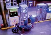  ?? ?? Robbery at a filling station captured on CCTV