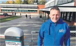  ?? RØNNINGEN FOTO: LISE VALBØ ?? FORBEREDT: Rektor ved Stigeråsen skole, Kim Aas, er forberedt på at elever ved skolen blir smittet av Covid-19.