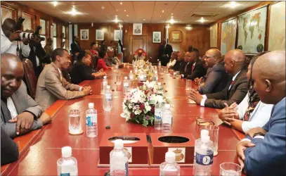  ?? PIC: MORERI SEJAKGOMO ?? Botswana Cabinet in session