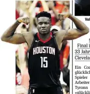  ?? AP ?? Gescheiter­t: Clint Capela. Vol ller