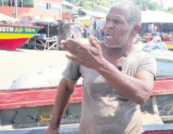  ?? ?? Fisherman Sylvester Morgan says persons have had to move their sheds further inland because of beach erosion in Alligator Pond.