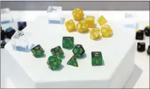  ??  ?? Misko says buyers of the paintings will receive the sets of dice used to create them.