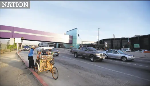  ?? Alejandro Tamayo / San Diego Union-Tribune 2015 ?? The Cross Border XPress pedestrian bridge, a popular border connection, links San Diego with the airport in Tijuana.