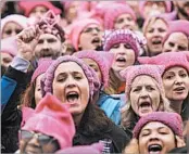  ?? AMANDA VOISARD/FOR THE WASHINGTON POST ?? It’s unclear how many people will participat­e Wednesday. Over 1 million turned out nationwide for marches Jan. 21.