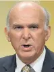  ??  ?? Talks... Vince Cable