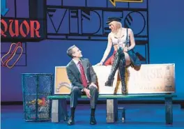  ?? MATTHEW MURPHY FOR MURPHYMADE PHOTOS ?? Vivian and Edward (Jessie Davidson and Adam Pascal) meet on Hollywood Boulevard in the musical “Pretty Woman,” currently onstage at the Dr. Phillips Center for the Performing Arts.