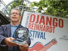  ?? Foto: Elisa Glöckner ?? Zum zweiten Mal findet das Django Reinhardt Festival unter der Regie von Parktheate­r-Chef Stefan Weippert statt.