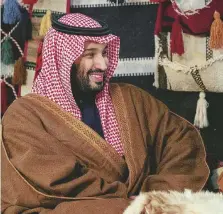  ?? Ansa ?? Spietato Il principe Mohammed bin Salman, 34 anni