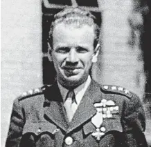  ?? FOTO VHÚ ?? Jan Vavrda jako důstojník čs. armády po skončení 2. světové války
