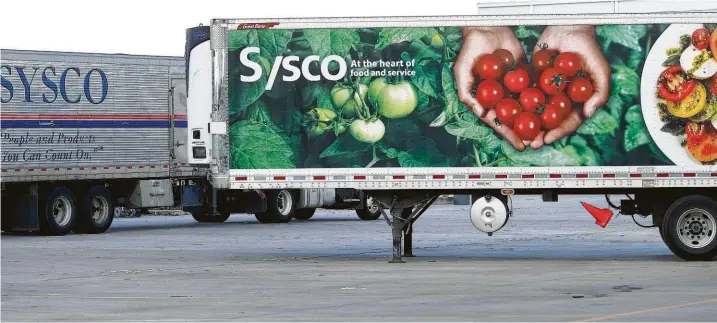  ??  ?? Karen Warren / Staff file photo Sysco, at No. 28 on the Chronicle 100, was the best-performing company outside of the energy sector.
