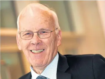  ?? ?? CONTRIBUTI­ON: Sir Ian Wood will make an opening address at the virtual event.