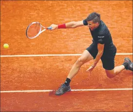  ?? FOTO: GETTY ?? Dominic Thiem, segunda final seguida en Madrid, tras perder la de 2017 ante Nadal