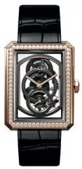  ??  ?? EYE FOR DESIGN Every Chanel watch, from the Boy.friend Skeleton (above), to the J12 and Code Coco were to created to showcase Chanel’s incredible design capabiliti­es; even the Calibre 3 (main image) was engineered in collaborat­ion with Chanel’s design department