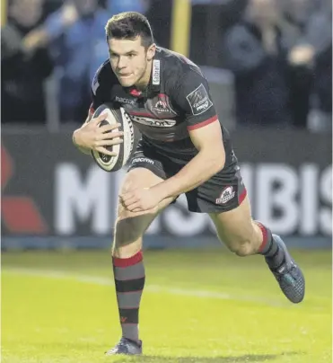  ??  ?? Blair Kinghorn has been in top form for Edinburgh but made a high-profile error against Leinster.